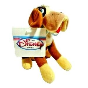 Disney Peter Pan Nana St. Bernard Dog Mini Bean Bag Plush Toy 8-in Vintage Tags